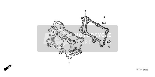 Honda FJS600 2001 Cylindre pour un 2001 Honda FJS600